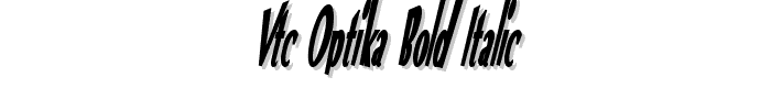 VTC Optika Bold Italic font